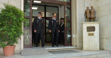 Carabinieri, visita del Generale di Corpo d’Armata Salvatore Luongo al Comando Provinciale di Frosinone